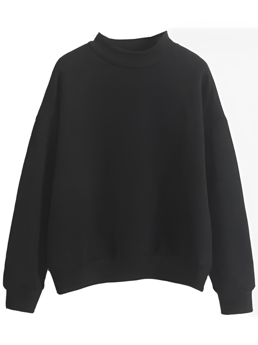 Cardigan femme coupe ample au toucher doux – Noir