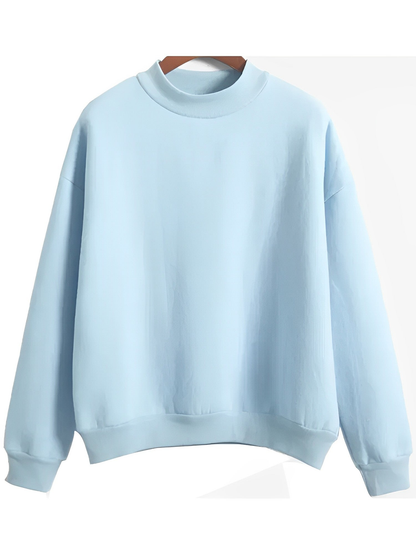Cardigan femme coupe ample au toucher doux – Bleu ciel