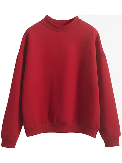 Cardigan femme coupe ample au toucher doux – Rouge