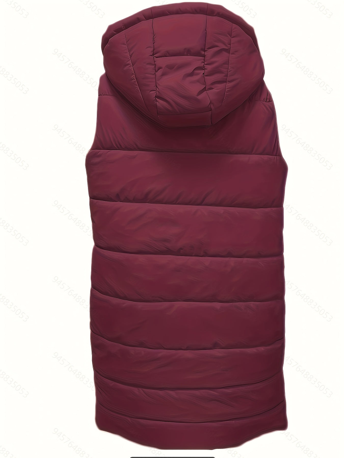 Doudoune sans manche femme longue matelassée à capuche