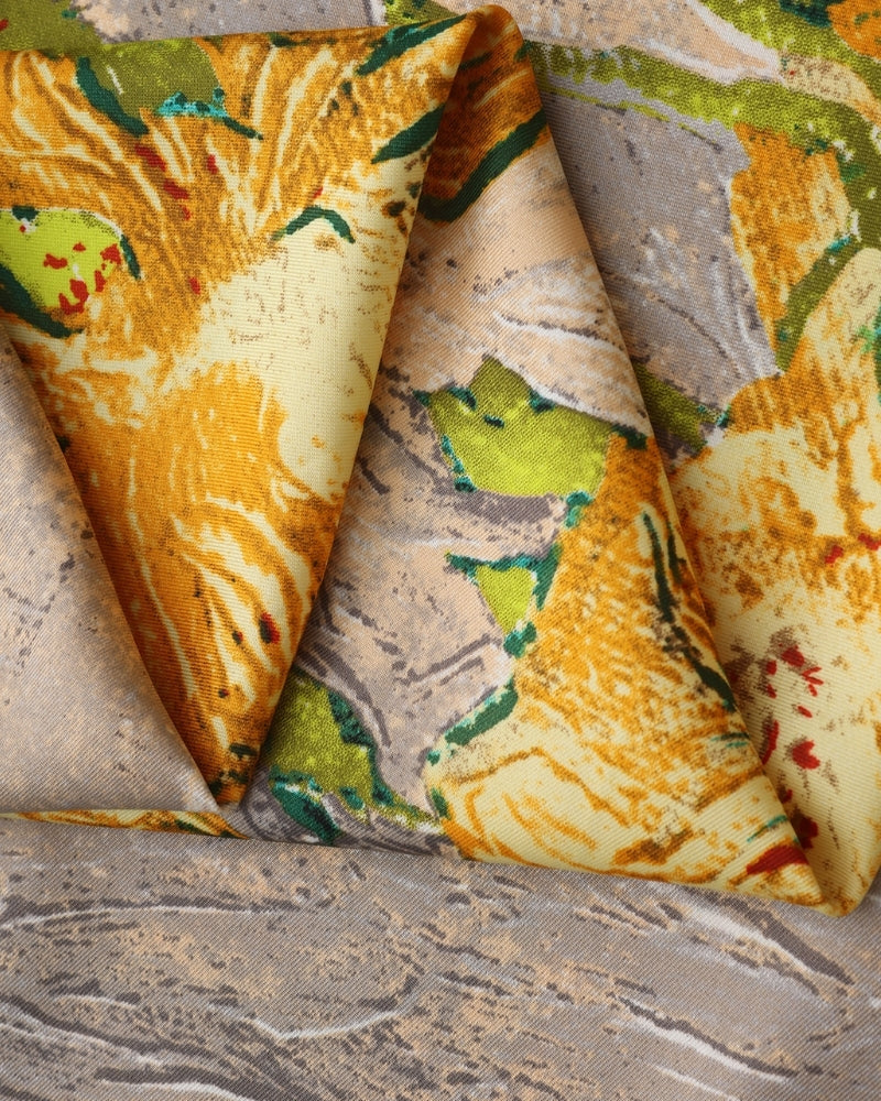 Foulard femme en twill effet soie à bords roulottés