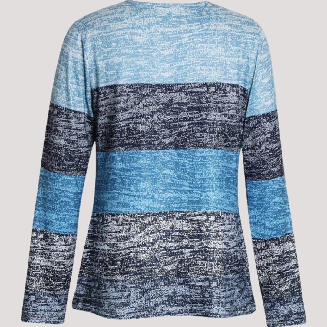 Pull camionneur femme à coupe ample et détails contrastants