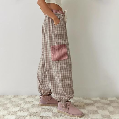 Pyjama femme douillet à haut ample et pantalon assorti