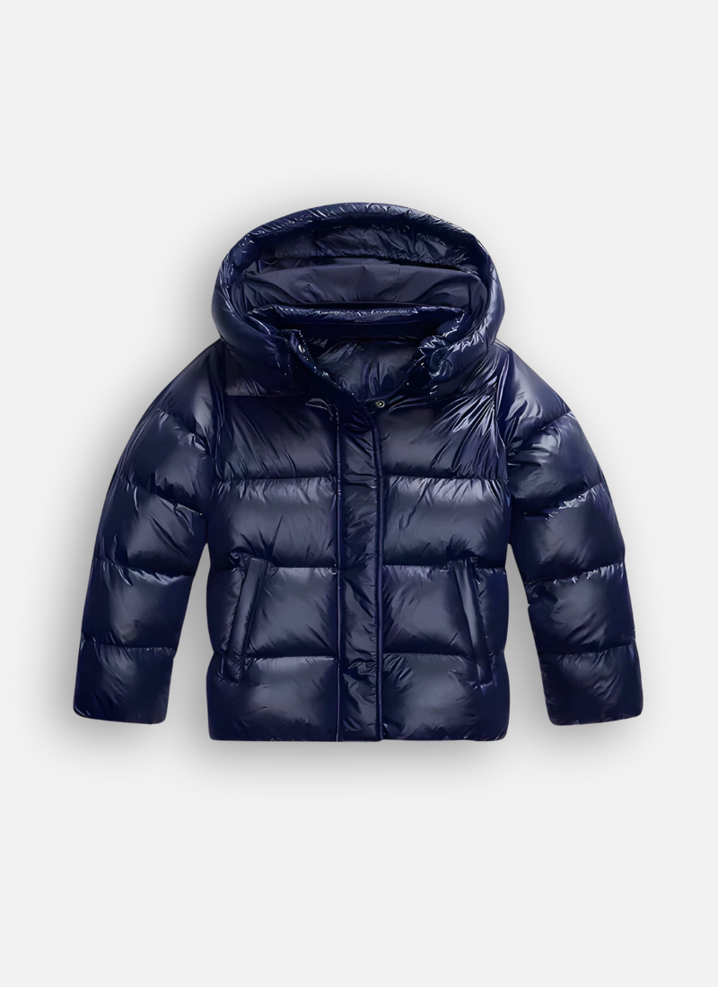 Veste matelassée femme légère à coupe slim – Bleu